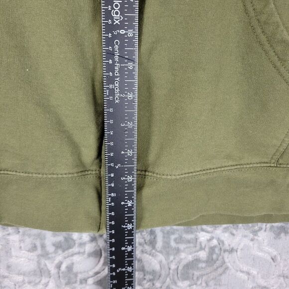 America Lumber Hoodie Mens Large Army Green Patriotic Employee Full Zip - Picture 6 of 8